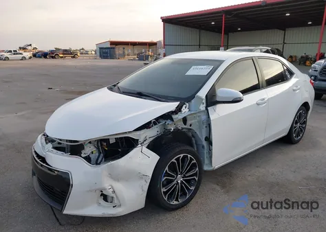 2016 Toyota Corolla S Plus из США, поврежденный, VIN 2T1BURHE0GC512777